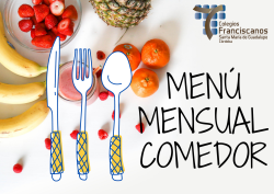 Menú mensual del Comedor