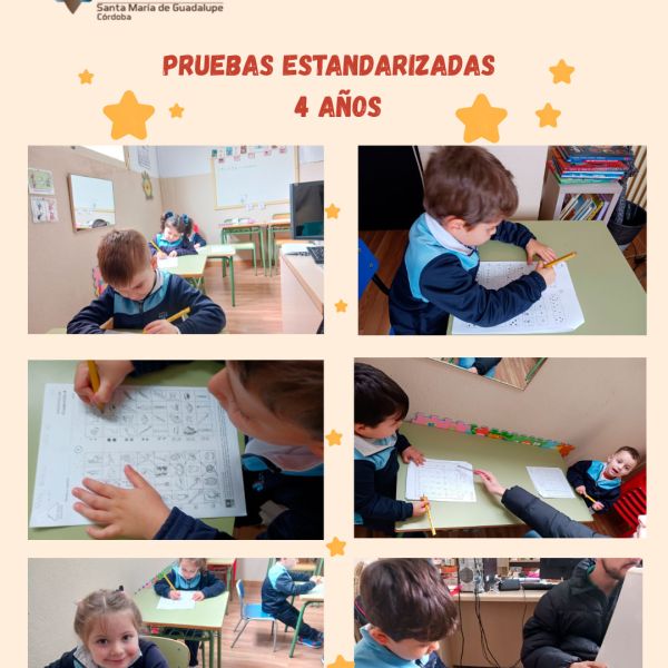 Pruebas estandarizadas 4 años Infantil